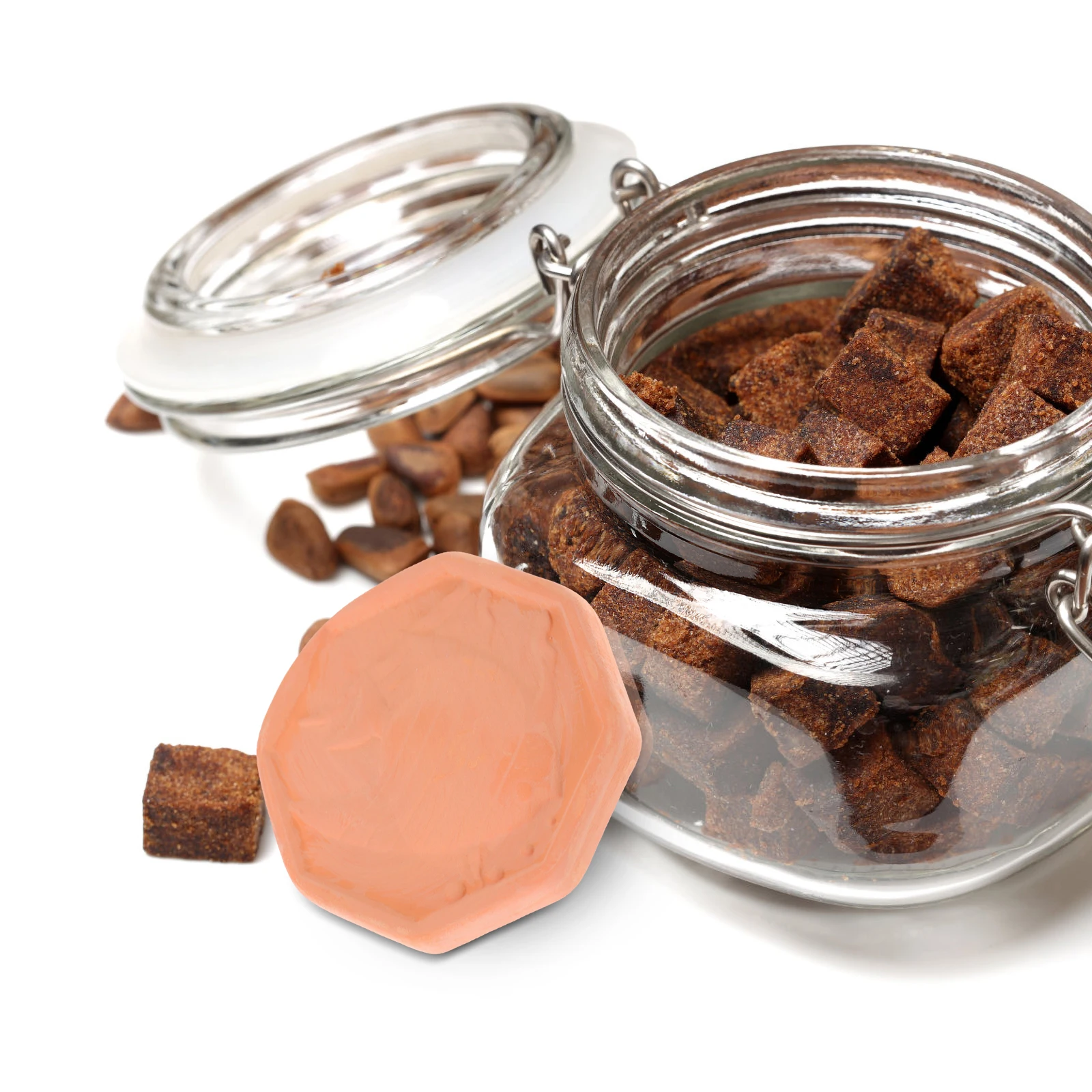 

Terracotta Brown Sugar Keeper Disc Fish Pattern Reusable Softener for Food Storage Containers Sugar Moisture Preservation