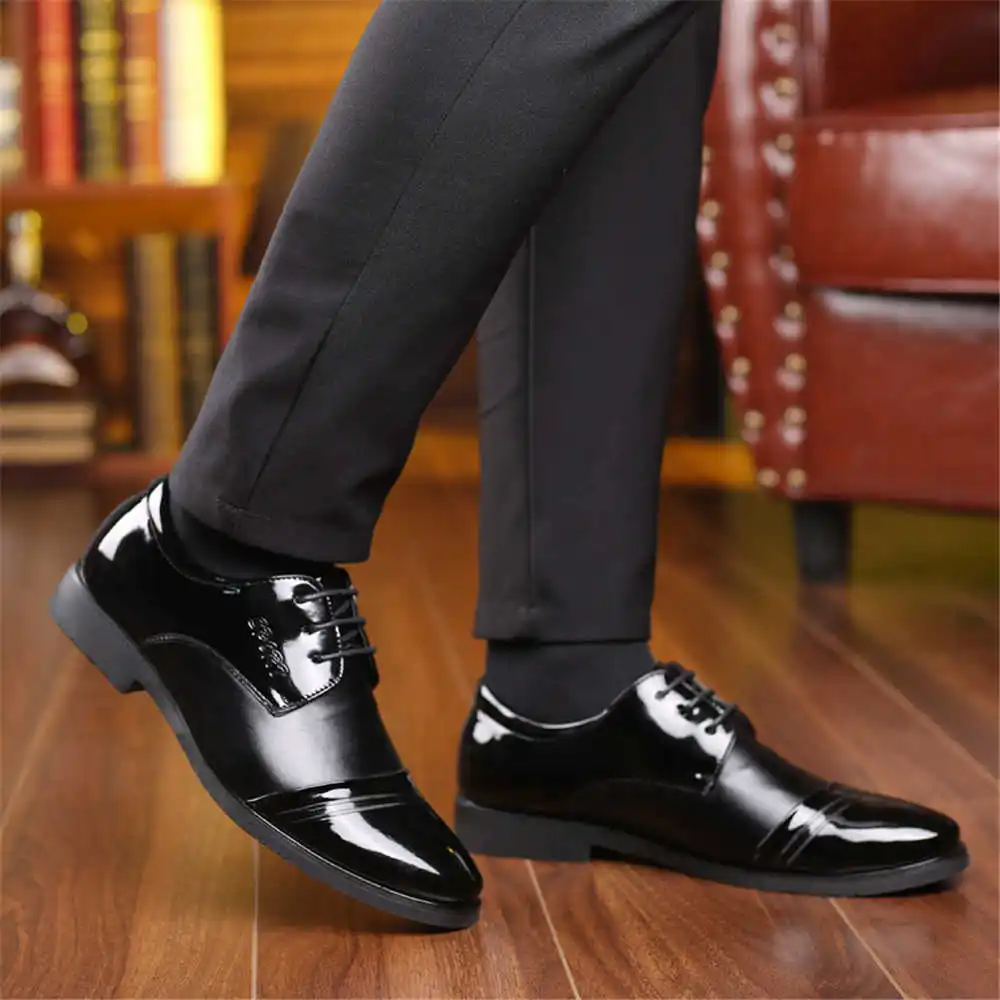 

Lacquer Leather Official Big Size Golf Shoes Walking Black Loafers Men Sneakers 41 Sports Luxe Sapatenos Excercise