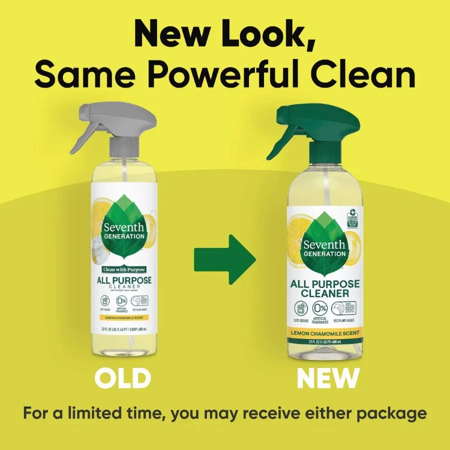23 fl oz Lemon Scent All Purpose Cleaner Spray, Dye‑Free Phosphate‑Free Artificial Fragrance‑Free Multi‑Surface Home Cleaning Spray