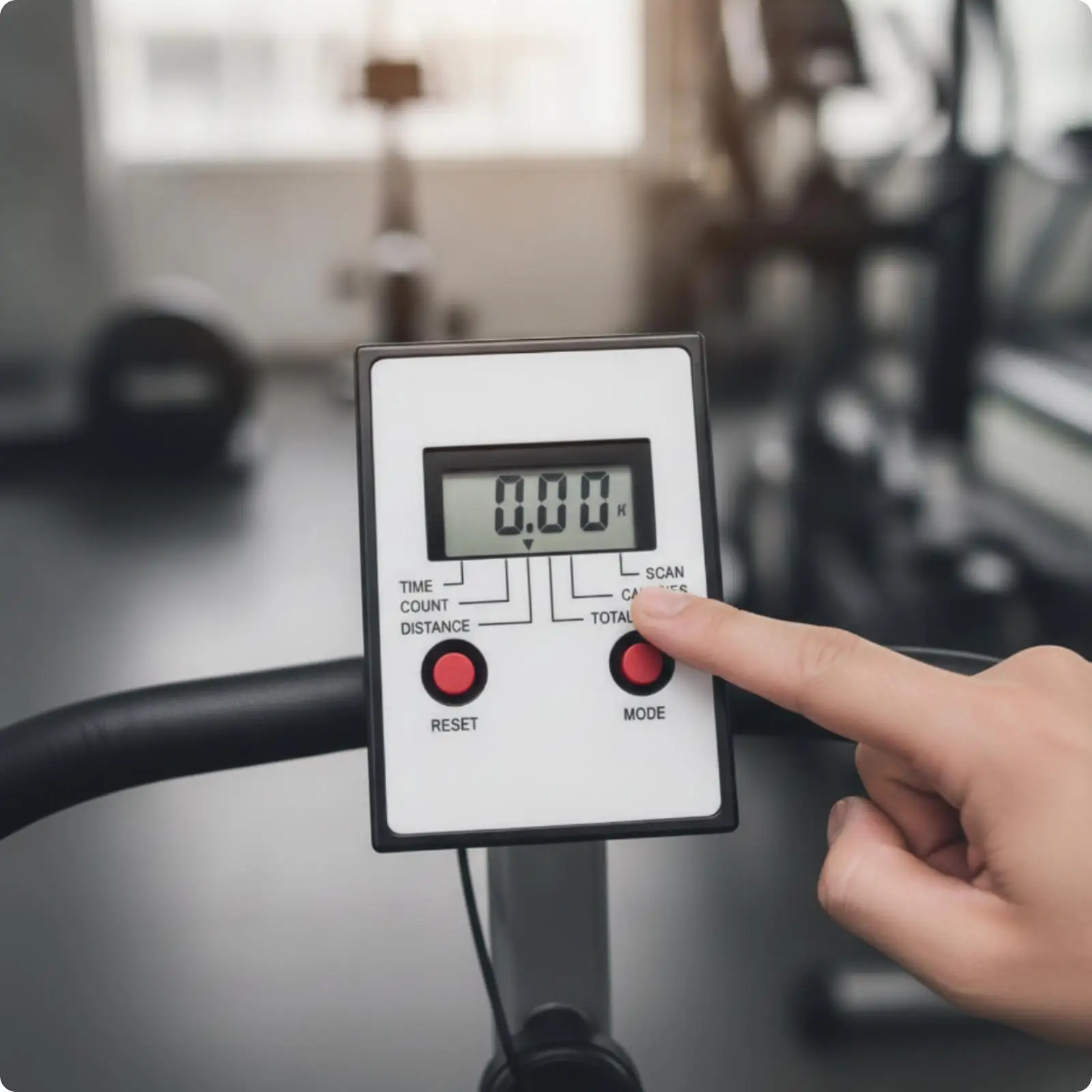 Fitness Console Digital Screen for Spin Bike with Automatic Rotation and Heart Rhythm Tracker ABS Panel