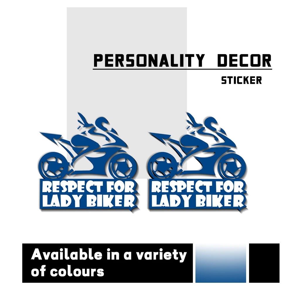 

For Respect for Lady Biker RESPECT FOR LADY BIKER Motorcycle Body Helmet Fuel Tank Waterproof Reflective 3D New Logo Stickers