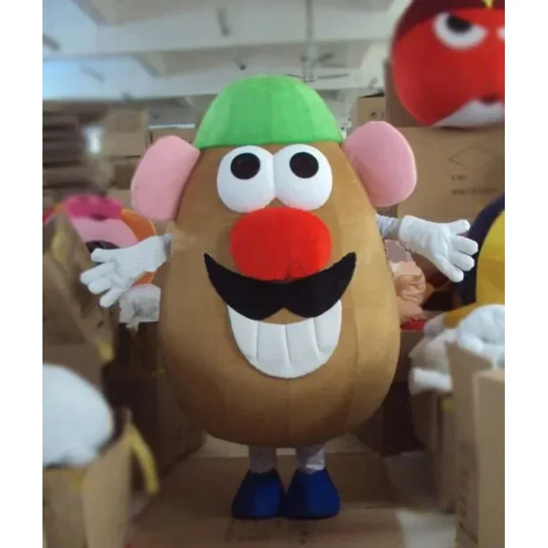 Cosplay Mr. Potato Head Cartoon character costume Mascot Advertis Fancy Dress birthday Party Animal carnival Celebration props