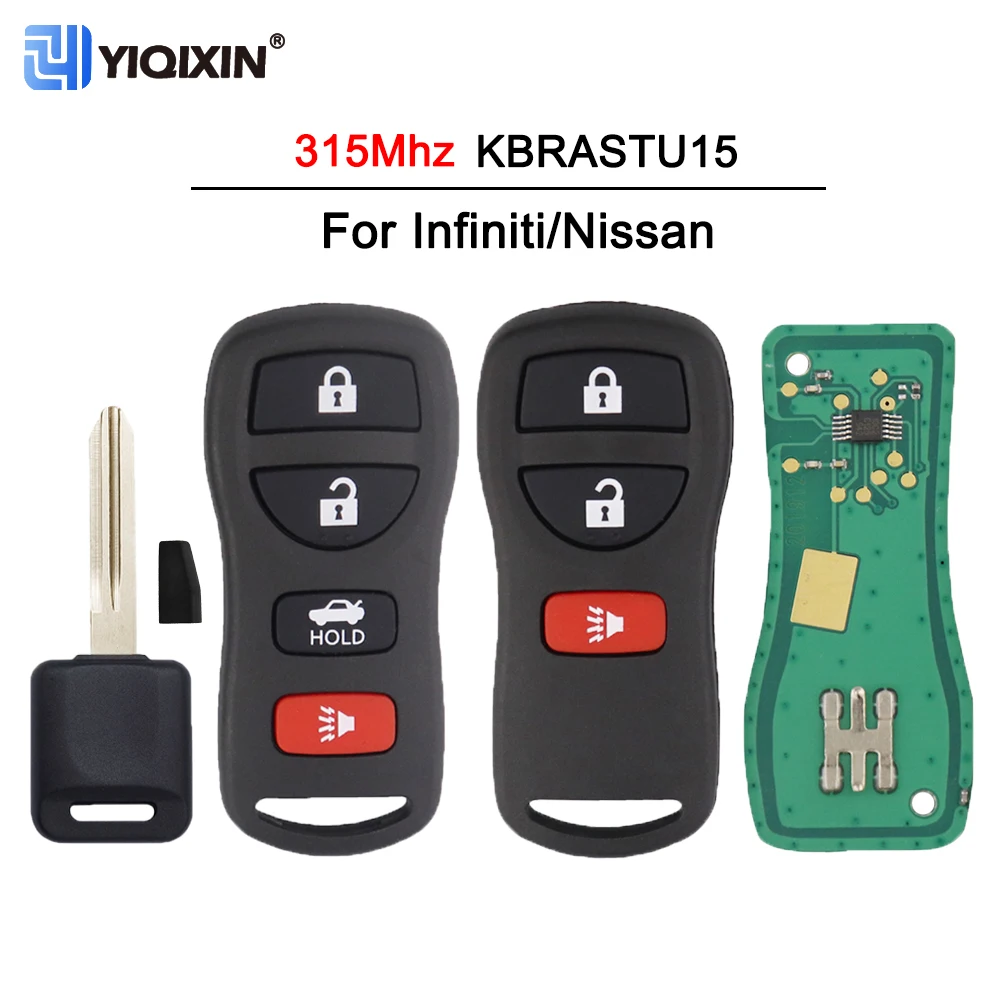 315Mhz For Nissan Armada Frontier Murano Pathfinder Quest Titan Xterra Maxima Remote Car Key For Infiniti I35 G35 FX45 ID46 Chip