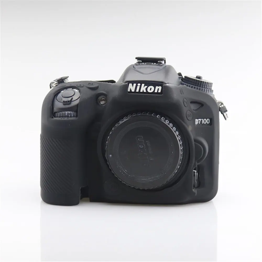 

D7100 Мягкий силиконовый бронированный чехол для Nikon D7100 D7200 Защитный резиновый чехол для камеры