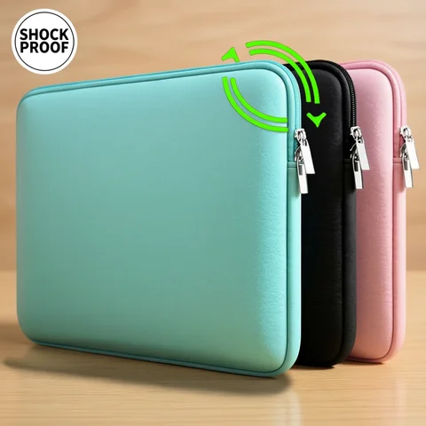 360 Shockproof Laptop Sleeve Case Notebook Bag 13/14/15.6 Inch for MacBook Air Pro HP Dell Lenovo Soft Carrying Cover