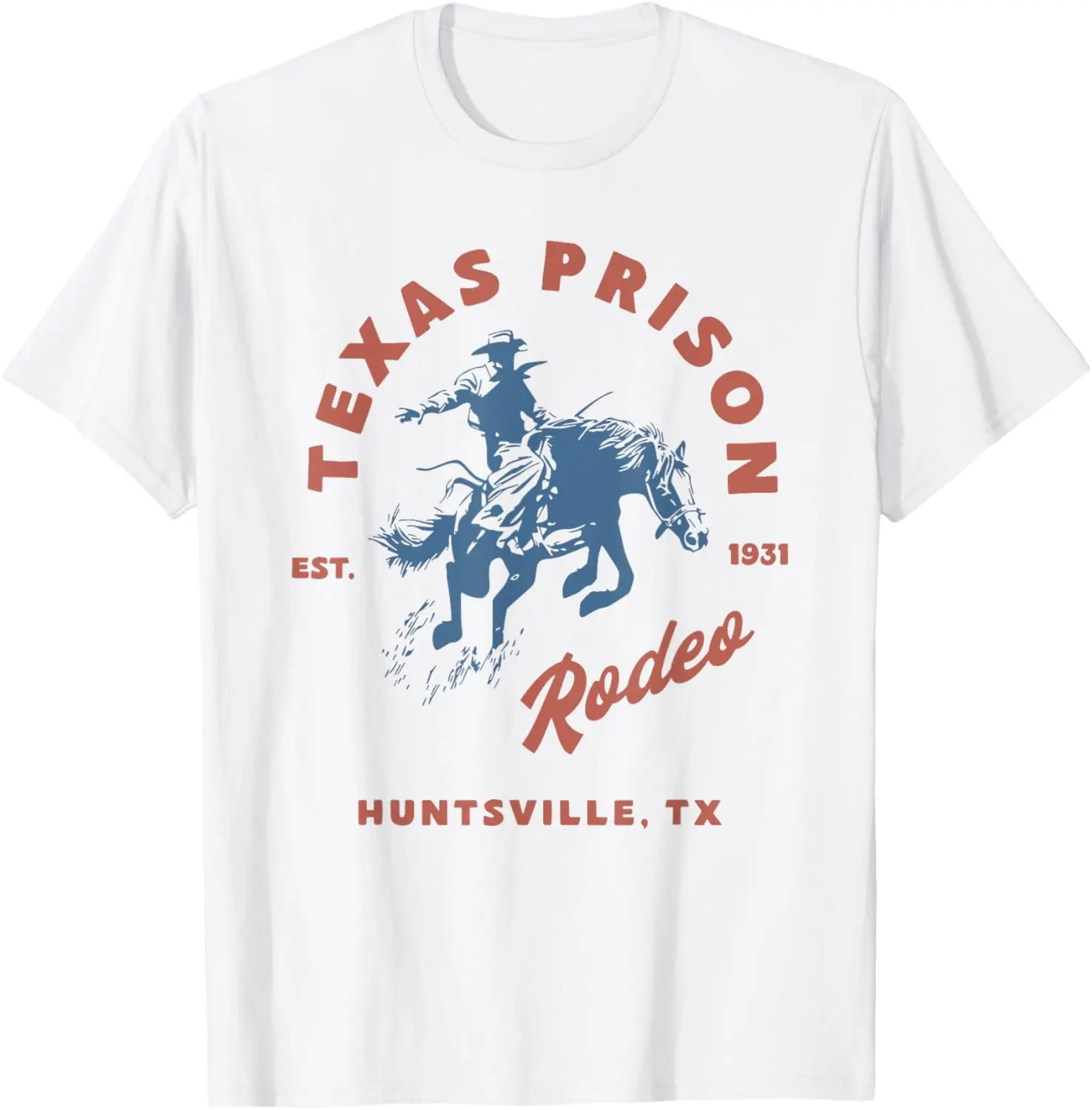เสื้อยืด Texas Prison Rodeo Cowboy Western Cowgirl