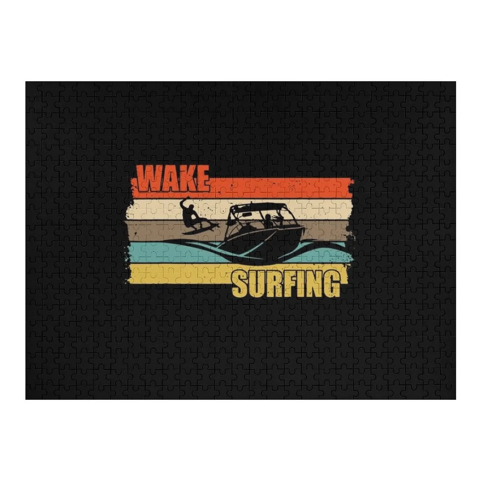 

Wake Surfing Wakesurfing Boat Lake Surf Jigsaw Puzzle Customized Photo Photo Custom Puzzle