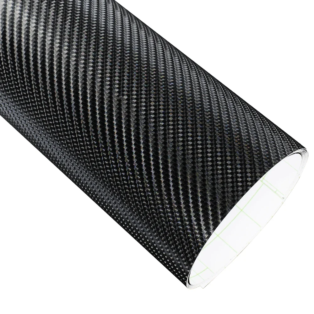 Auto Film Abdeckt 2D 3D 4D 5D 6D Glänzend Carbon Faser Verpackung Vinyl Film Auto Motorrad Wasserdichte PVC Folie Auto Zubehör