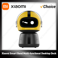 Original Xiaomi Smart Band 10/9/8 Multi-Function Dock - Facial Expression LED Alarm Clock, Desktop E-Pet Companion, Charging Sta