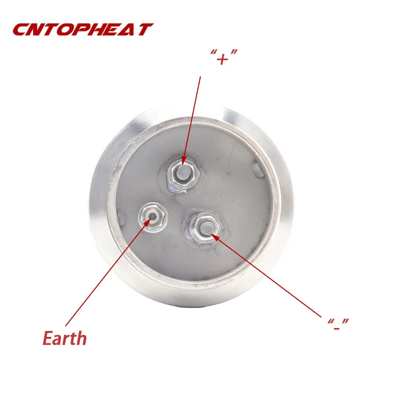 CNTOPHEAT 2inch(64mm) Tri Clamp 220V Immersion Heater Electric Heating Element for Brewing Equipment 2.5KW/3.5KW/4.5KW/5.5KW