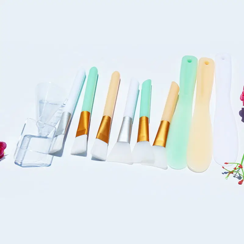 4 Pz/set Maschera Per Il Viso Ciotola di Miscelazione Set Strumenti Per La Cura Della Pelle Del Viso Kit Maschera In Silicone Pennello Applicatore Facciale Spatola Misura Cucchiaio di Bellezza