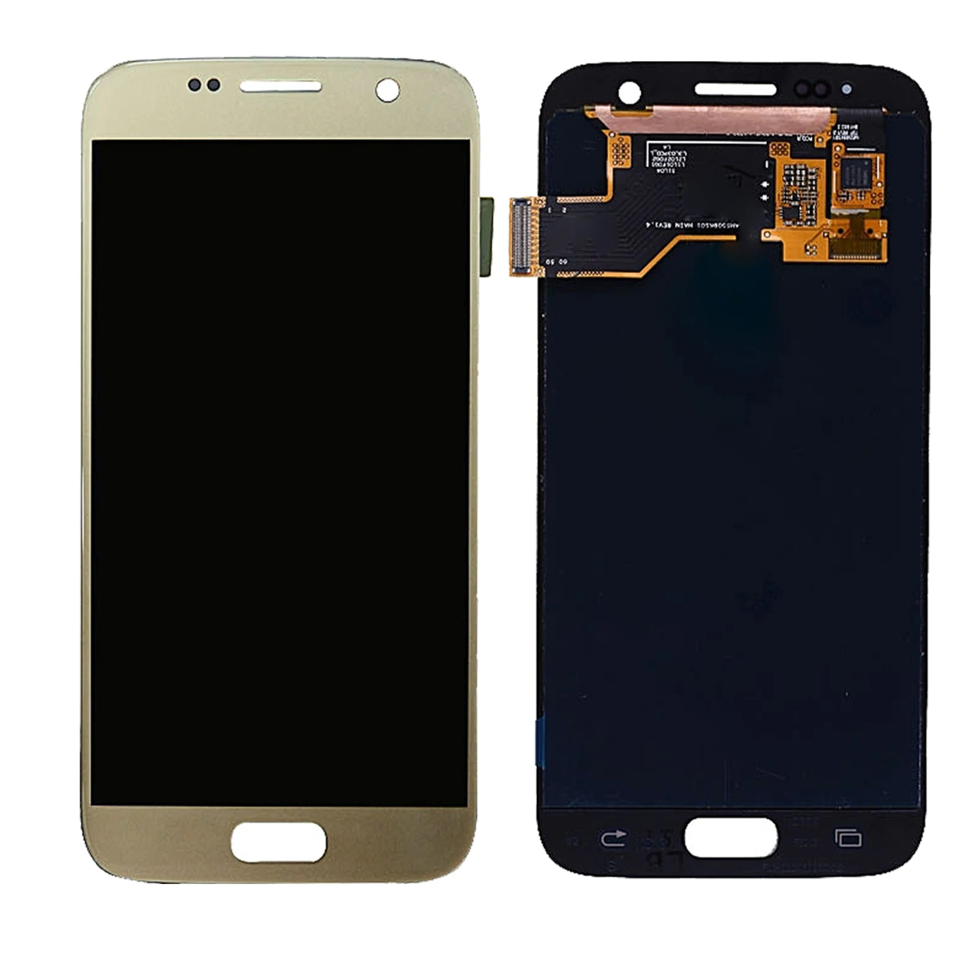 Super AMOLED LCD screen for Samsung S7, display with frame, G930, g930f, with back cover, 5.1 inch