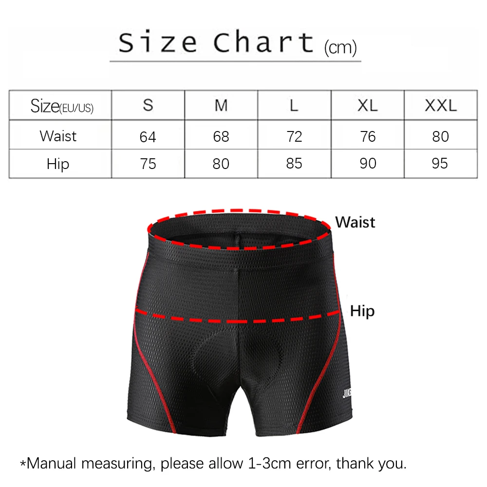 New Men\'s Cycling Shorts Cycling Underwear Gel Pad Sports Riding Breathable Mesh Shockproof MTB Road Bicycle Underpant