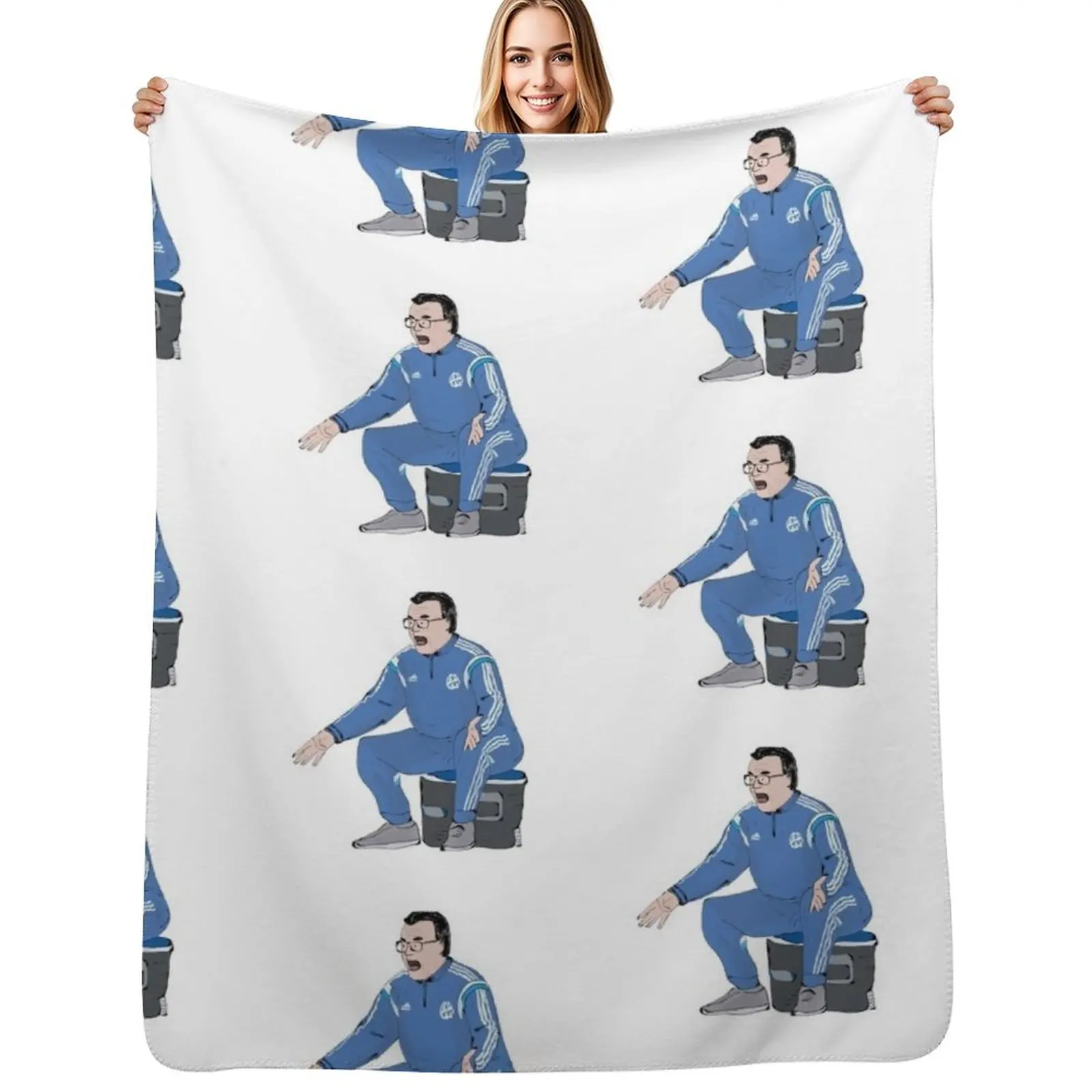 Marcelo Bielsa OM Throw Blanket Stain Resistant Cozy Warm Blanket