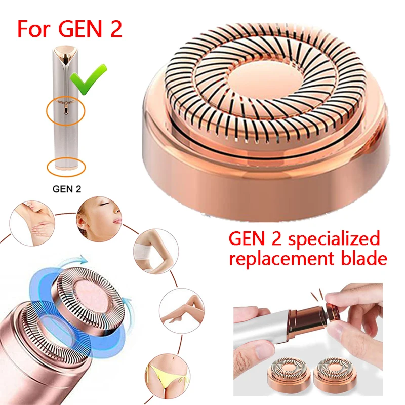 

Replacement Heads Replacement Heads For Female Facial Hair Removal Generation 2 For Touch Finish Facial Hair Removal Tool