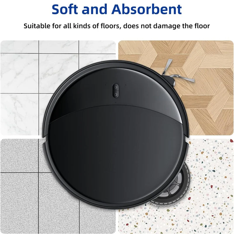 B47B-For Roborock Saros 10R/Z70/Q Revo/Qrevo S/Qrevo Pro/Qrevo Master/Qrevo Plus/Qrevo Curv Replacement Microfiber Mop Pads Part