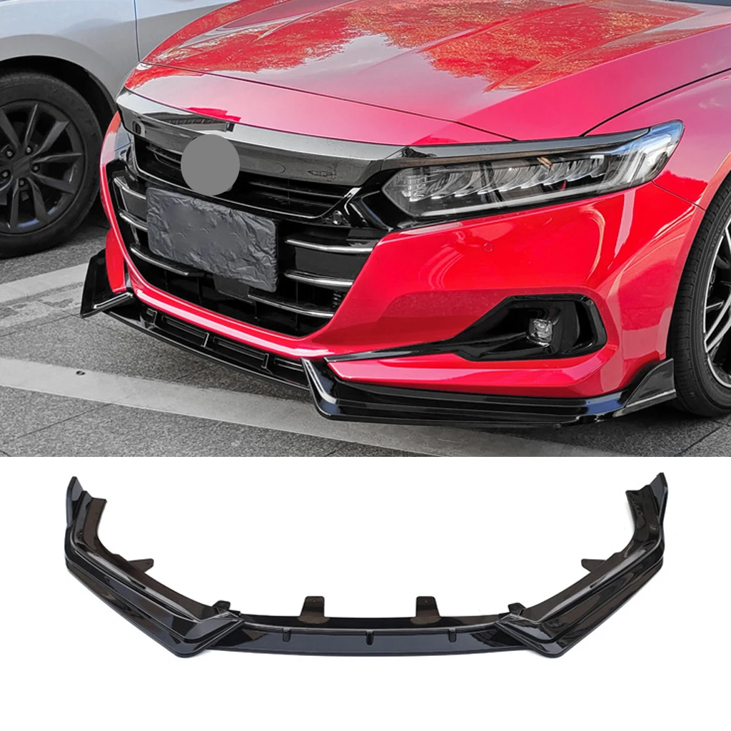 Car Front Bumper Lip Spoiler Splitters Body Kit Aprons Cover Guard Trim For Honda Accord 10.5th Gen 2022