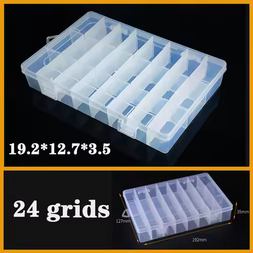 Transparent Plastic box Screw Compartment Box Jewelry Earring Display Case Container Clear Terminal Organizer Tool Storage boxes - Image 46