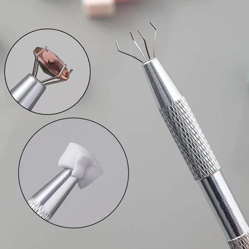 Imagen 2 del producto Juego de esponjas cuadradas para decoración de uñas, pinceles degradados para esmalte de Gel, diseño artesanal, bolígrafo de agarre, suministros de manicura, herramientas, 100/50 Uds.