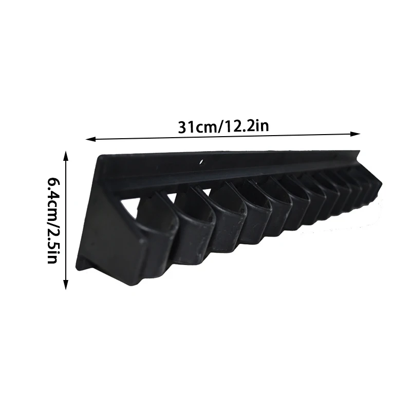 Suporte de parede para equitação, estábulos, equitação chicote Rack, suporte de equipamentos, acessórios, detém até 12 chicotes