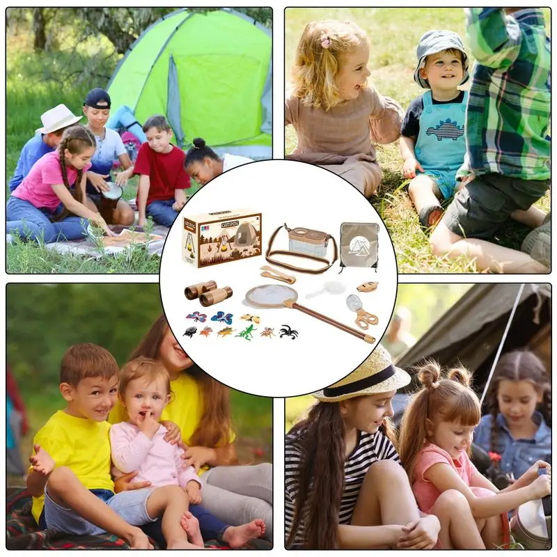 Kids 'Outdoor Camping Pretend Play Toy Set, seguros e saudáveis, brinquedos educativos para o Dia das Crianças