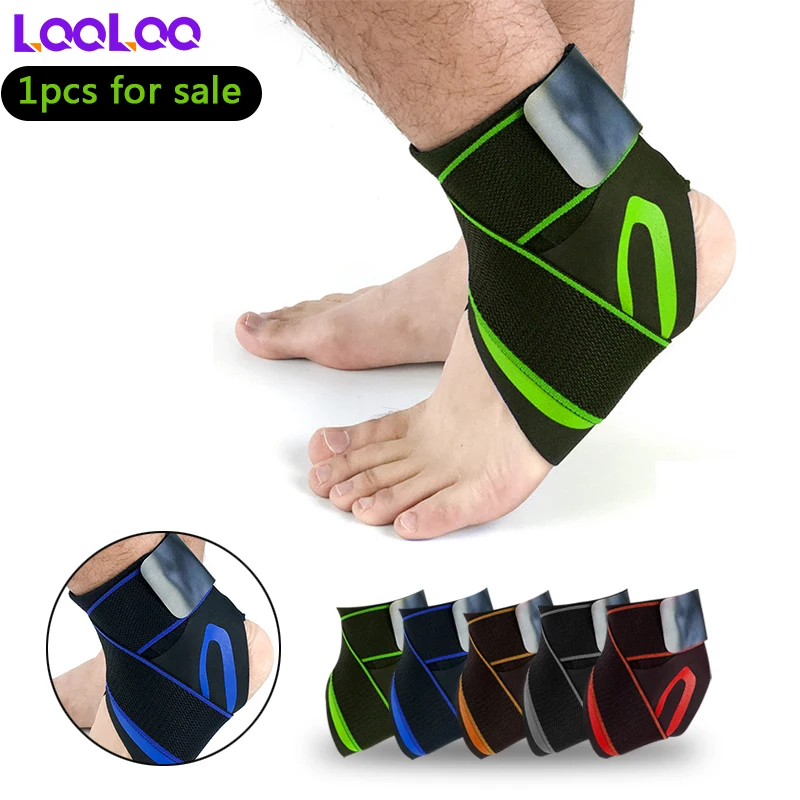 

1Pcs Ankle Support Adjustable Breathable Ok Cloth Material Super Elastic and Comfortable Perfect for Sports, Protects Against