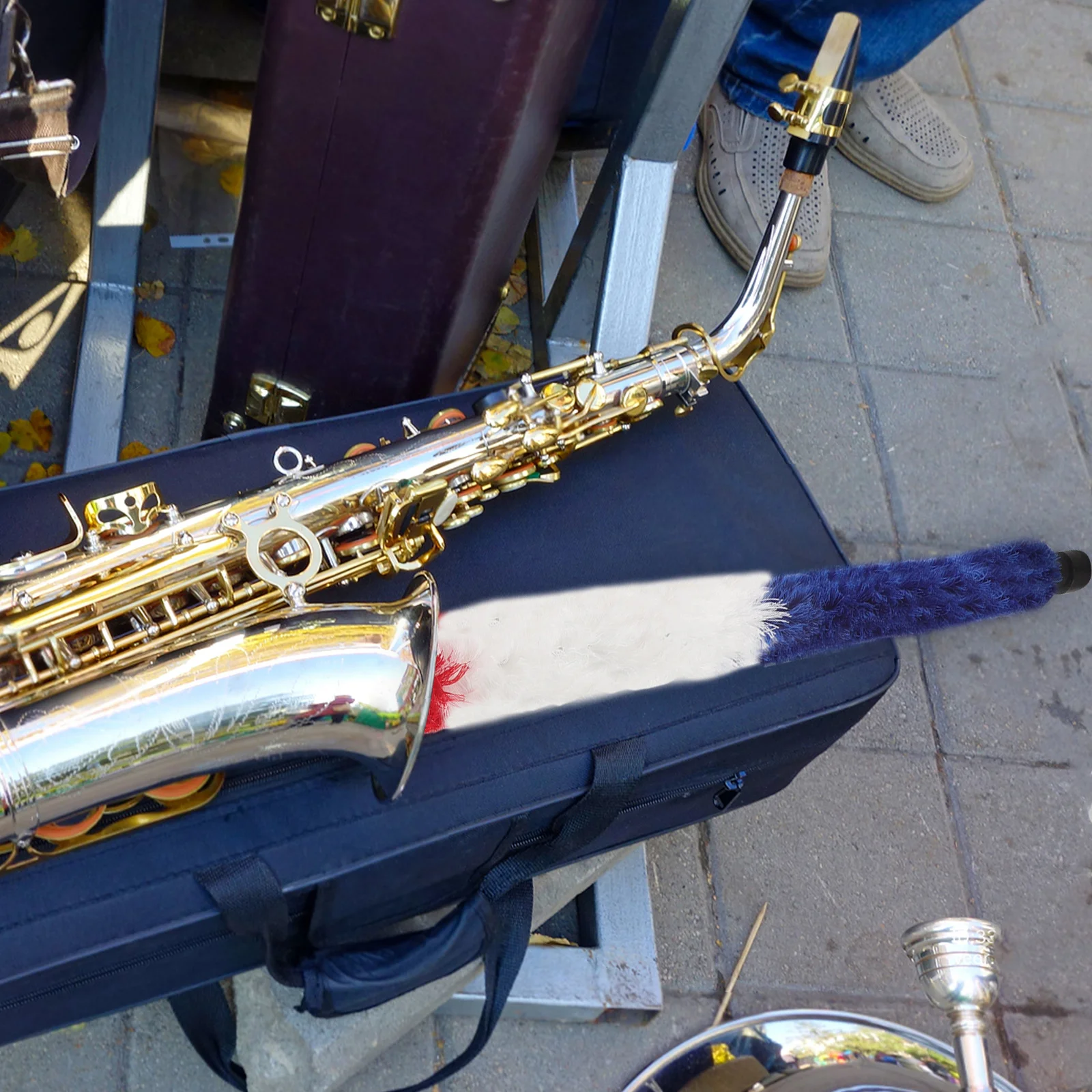 Saxofoon Wattenstaafje Zachte Doek Voor Sopraan Alt Tenor Bass Houtblazers Draagbare Care Tool Duurzaam Onderhoud