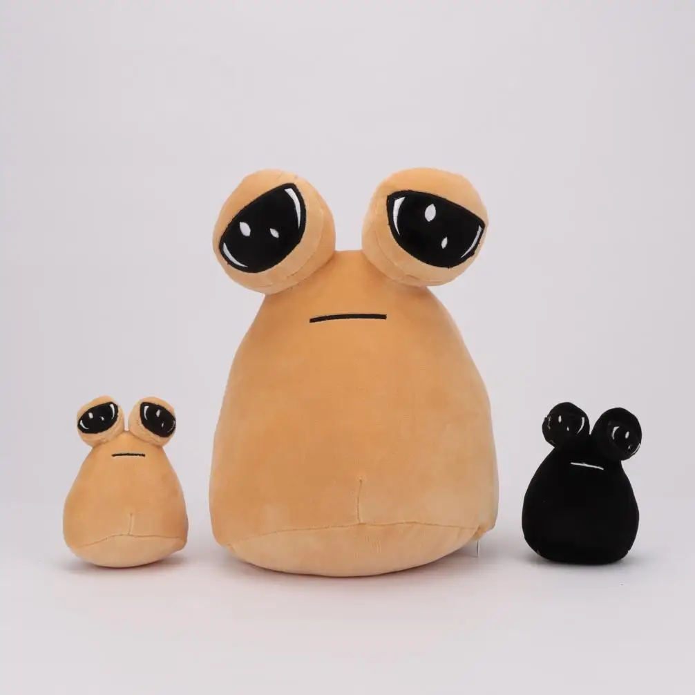 3pcs Anime Game My Pet Alien Pou Kawaii Cartoon Plush Toys Pou Plushie Children Birthday Christmas Gifts