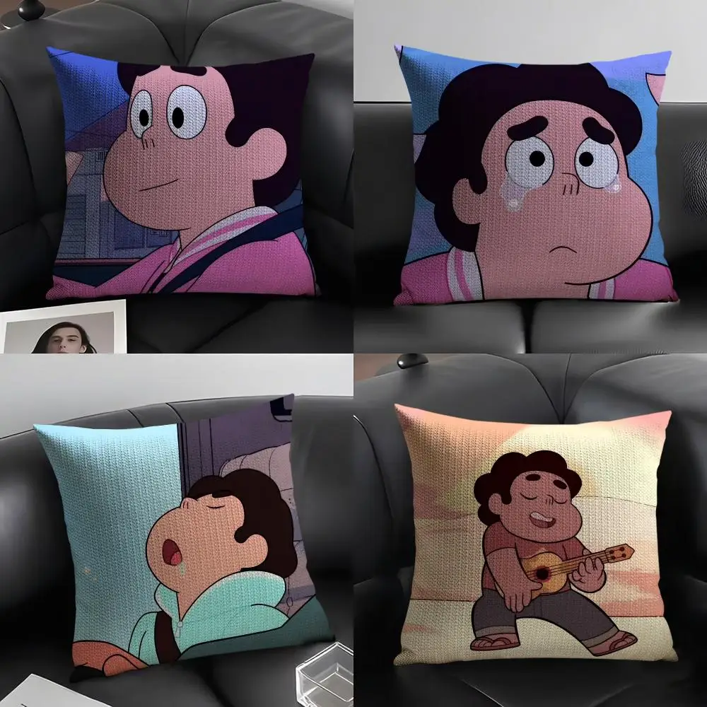 

Наволочка с рисунком персонажа мультфильма S-Steven Universe, наволочка с принтом для гостиной, дивана, подушки и декора спальни