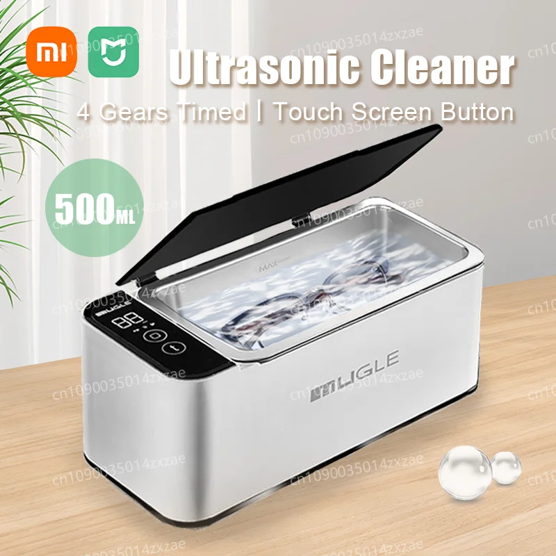 

Xiaomi Ultrasonic Cleaner Digital Display Touch Key SUS304 Stainless Steel Timing Household Jewel Glasses Powerful Cleaning Boxs