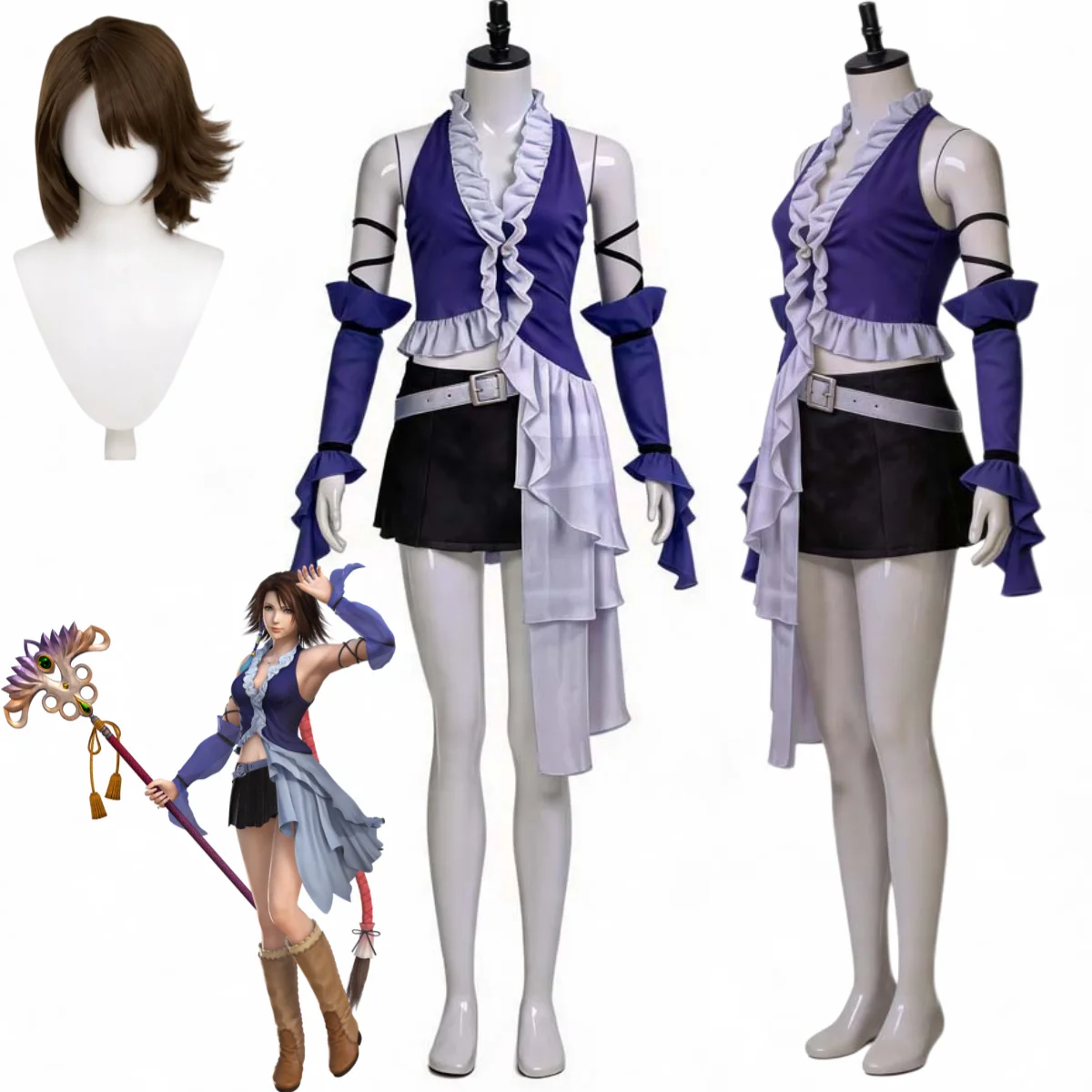 Tech X - Disfraz de Cosplay de Yuna del