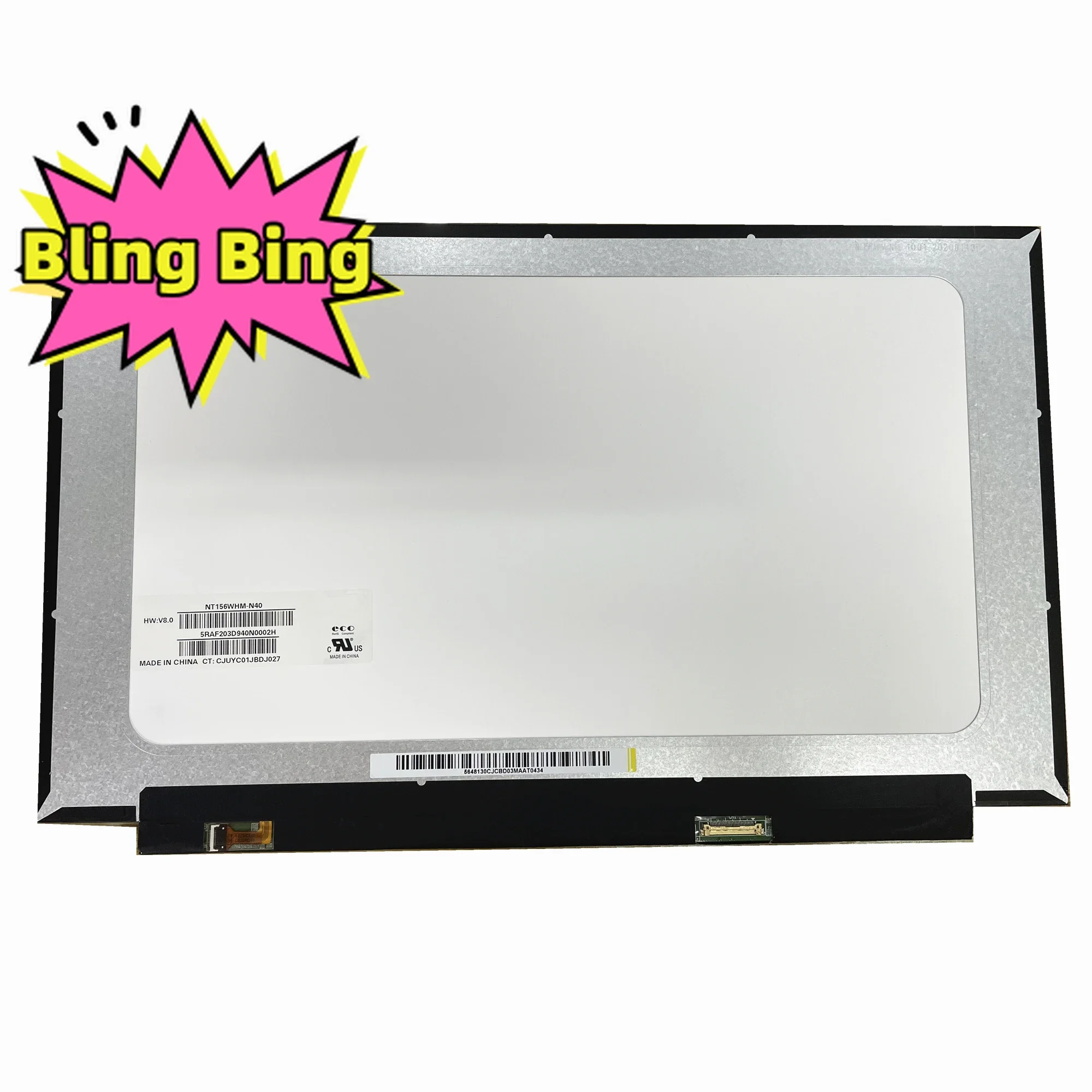 NT156WHM-N40 V8.0 fit NT156WHM-N44 NT156WHM-N34 15.6''inch 1366*768 EDP 30 Pins Laptop LCD Screen