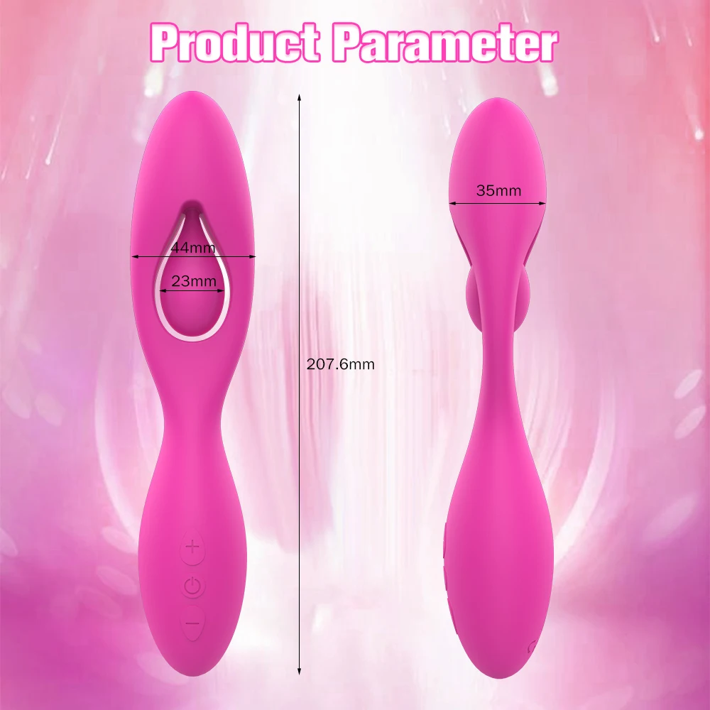 Liquid Silicone Vibrator Powerful Dual 10 Vibration G-Spot Female Dildo Vagina Clitoris Couple Bendable Wearable Outdoor Sex Toy