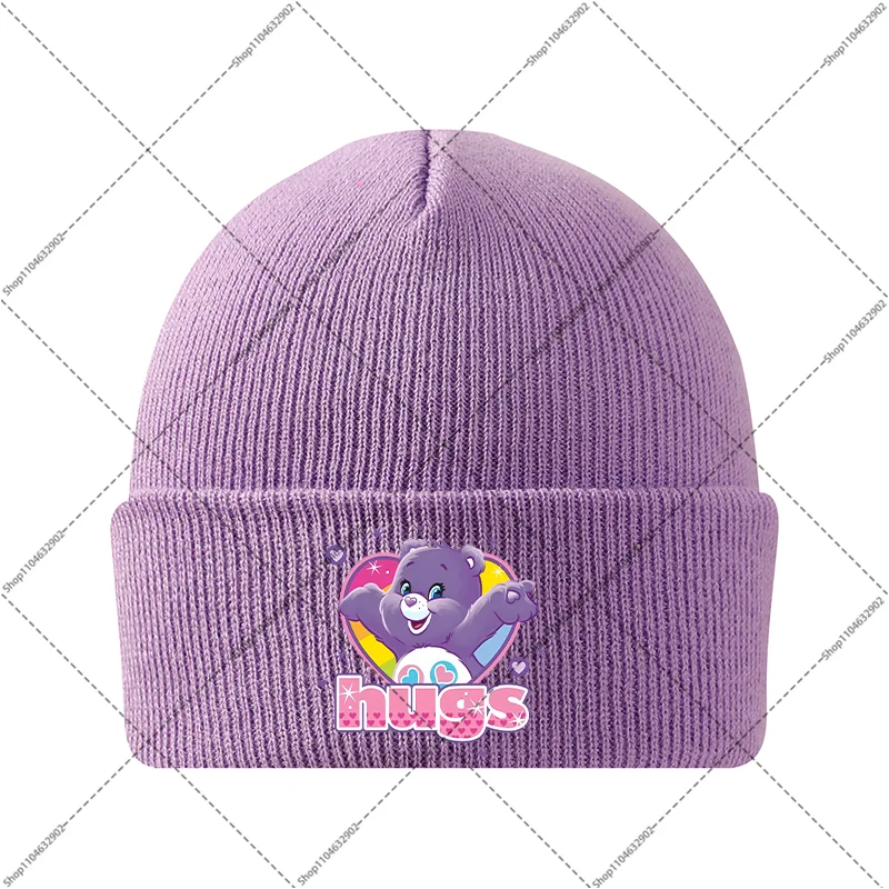 Care Bears Jongens Meisjes Winter Hoeden Kinderen Gebreide Muts Cartoon Anime Patroon Gedrukt Caps Kinderen Leuke Mutsen Verjaardagsfeestje Geschenken
