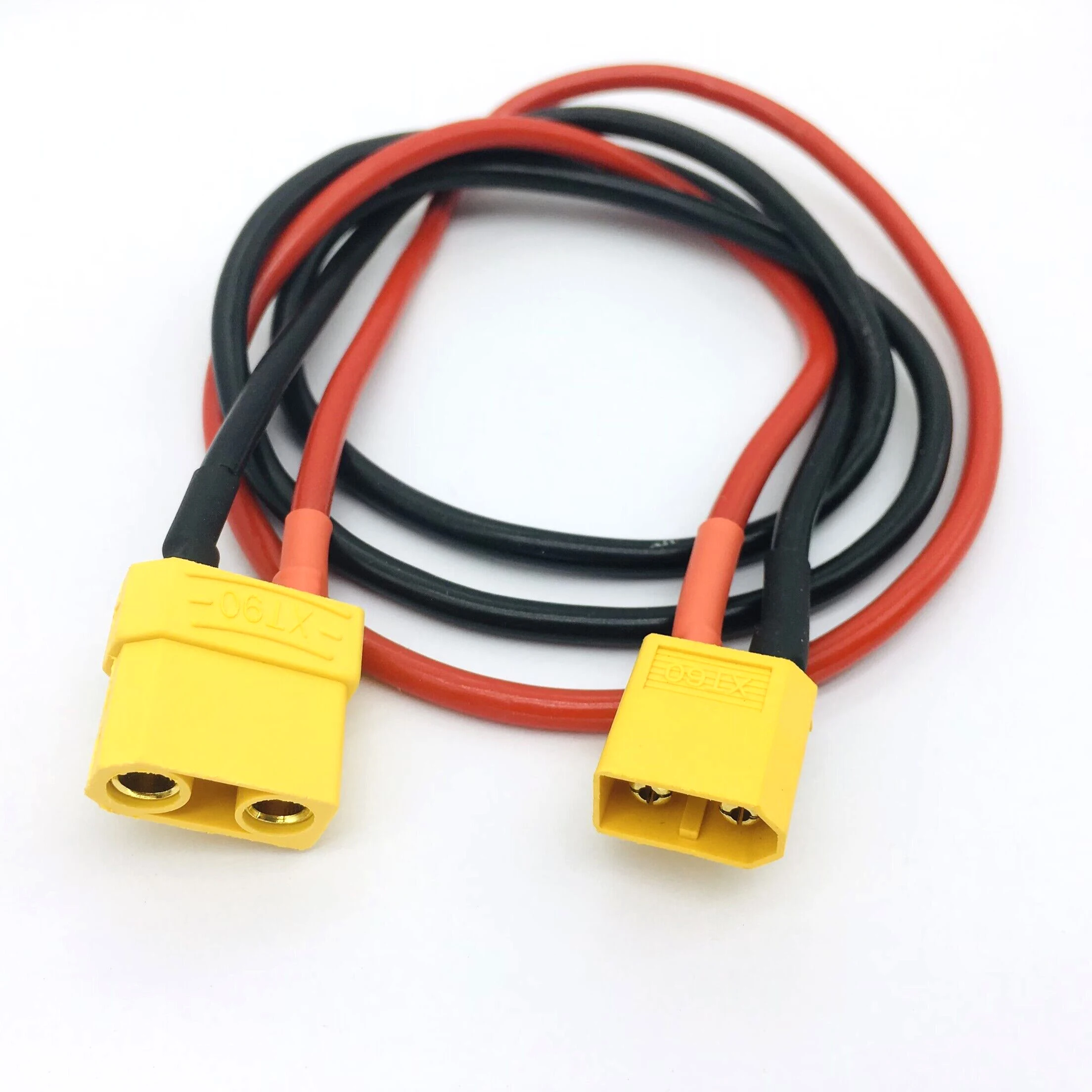 10/20/30/50/100/150/200/300cm XT60 Male to XT90 Female Plug Soft Wire 14AWG For Battery ESC Charger Extension Cable