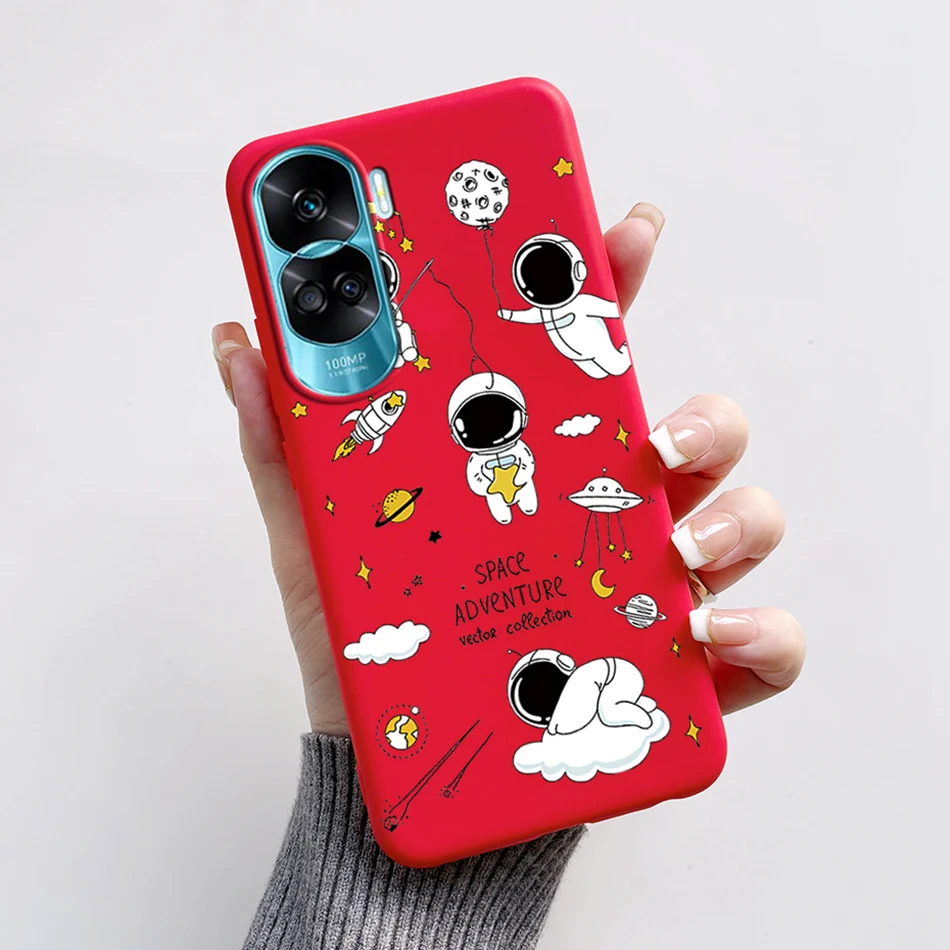 For Honor 90 Lite Case CRT-NX1 Phone Cover Popular Astronaut Painted Soft Silicone Funda For Honor 90 Pro Honor90 Lite 2023 Capa