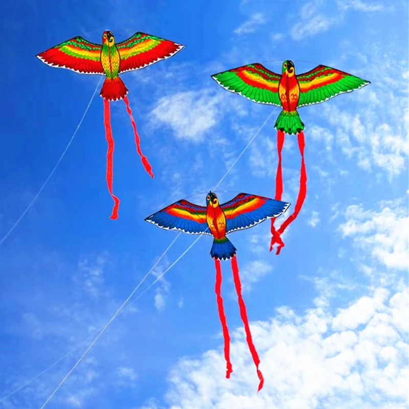 Parrot kites flying toys for children kites reel weifang kites factory outdoor toys foil kitesurf big wind kite colorful flying