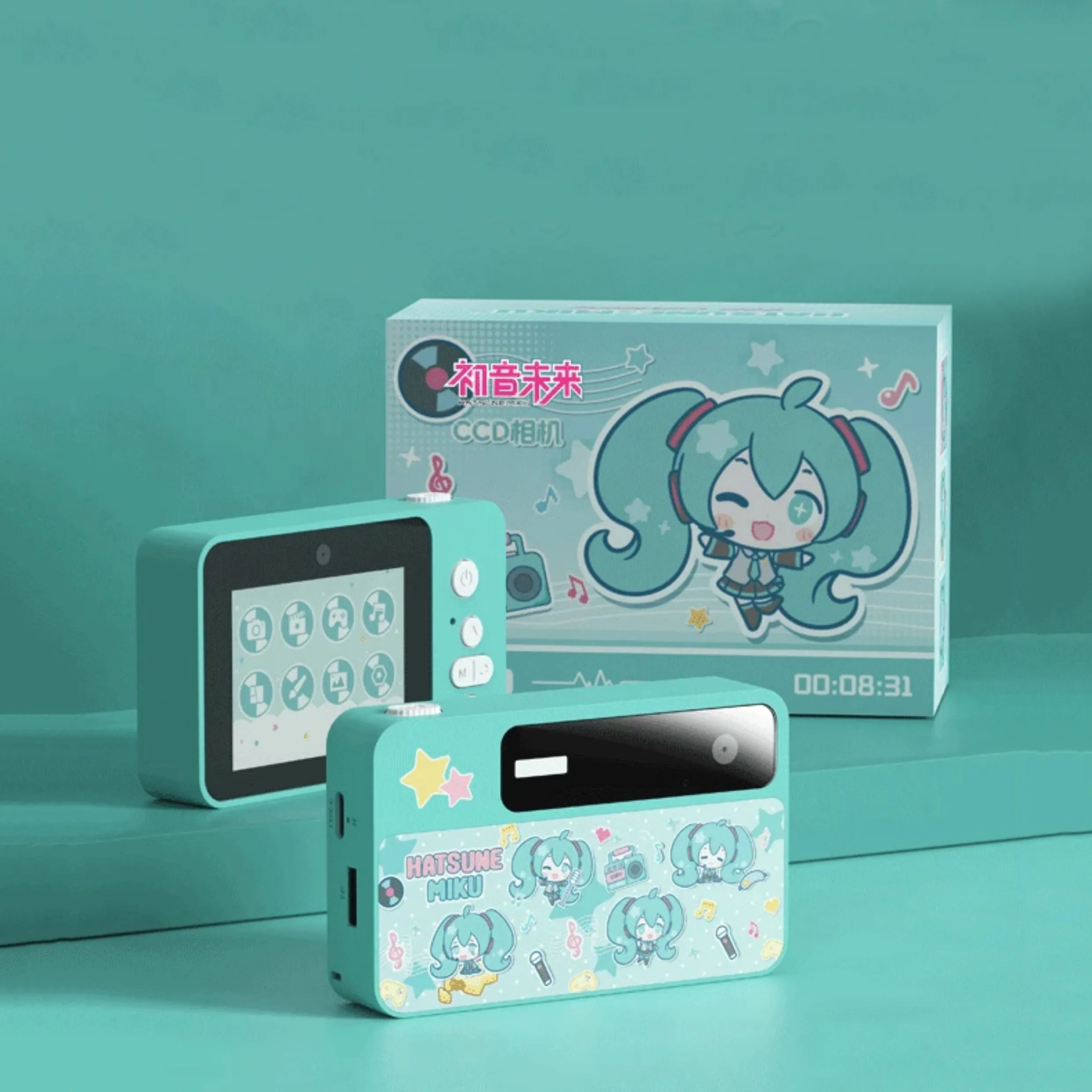 Original Hatsune Miku Ccd 600mah Digital Camera Cartoon Anime