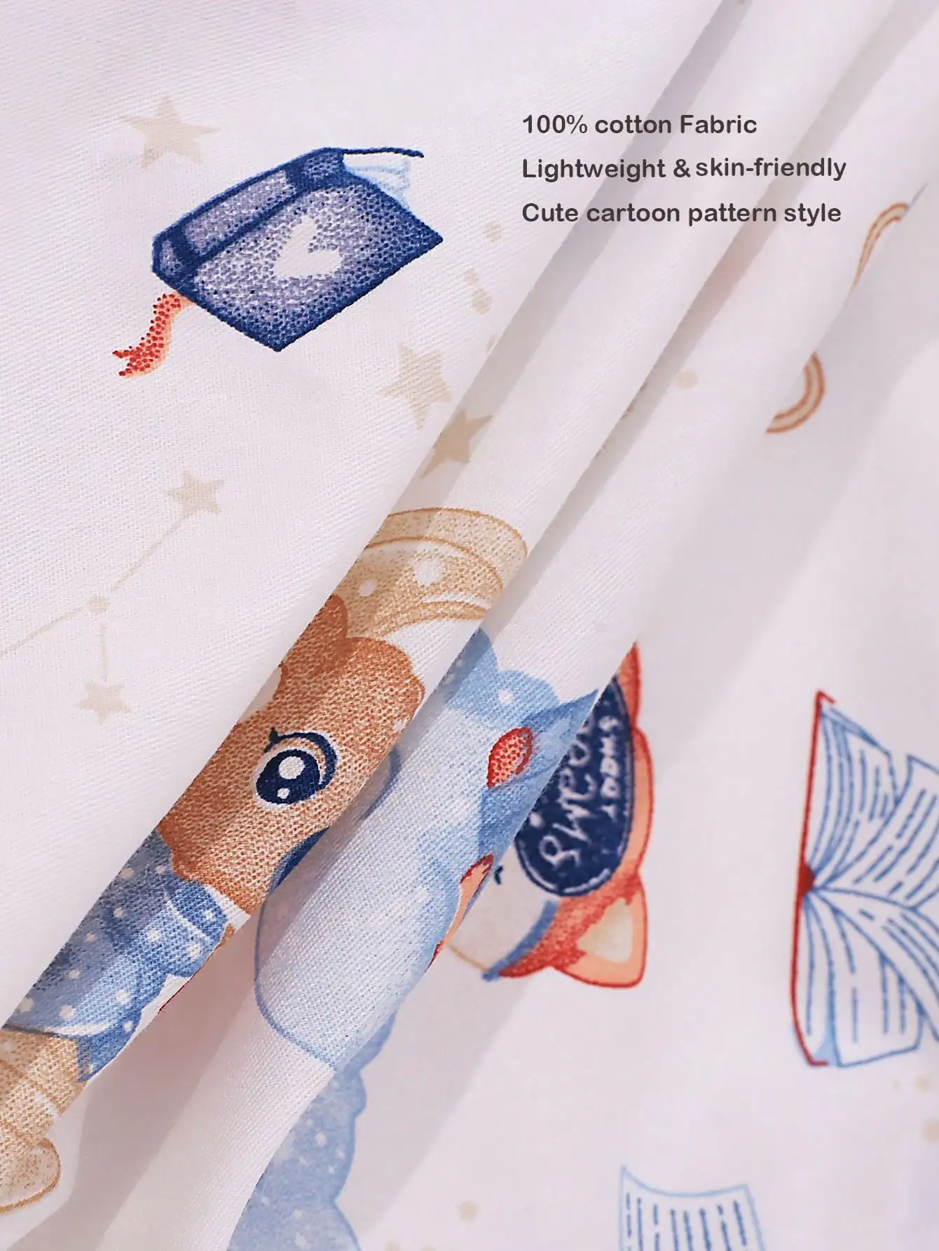 1 قطعة ورقة سرير الطفل المجهزة مع نسيج القطن الخالص للبنين بنات ، غطاء مرتبة المجهزة ورقة ل 80*40 سنتيمتر/31.49*15.74inin #5