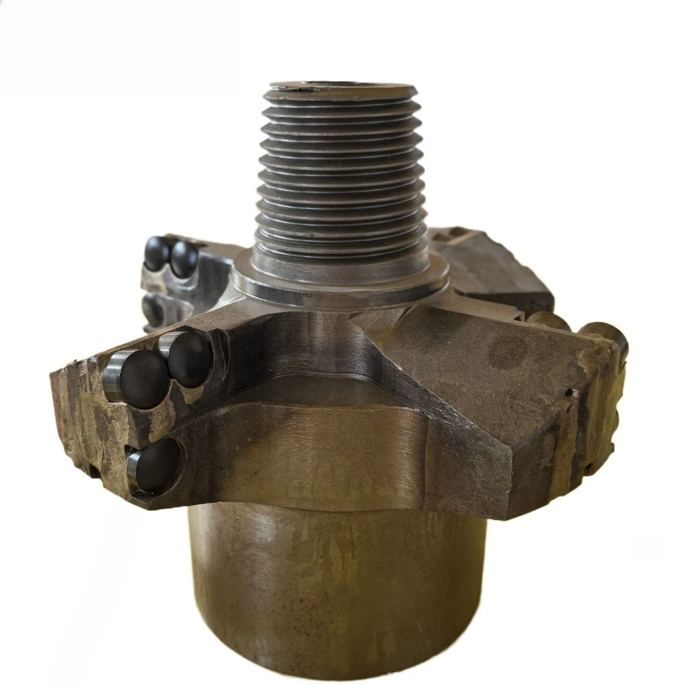 

Three-wing diamond composite piece coreless drill bit Geological exploration engineering well drilling tower