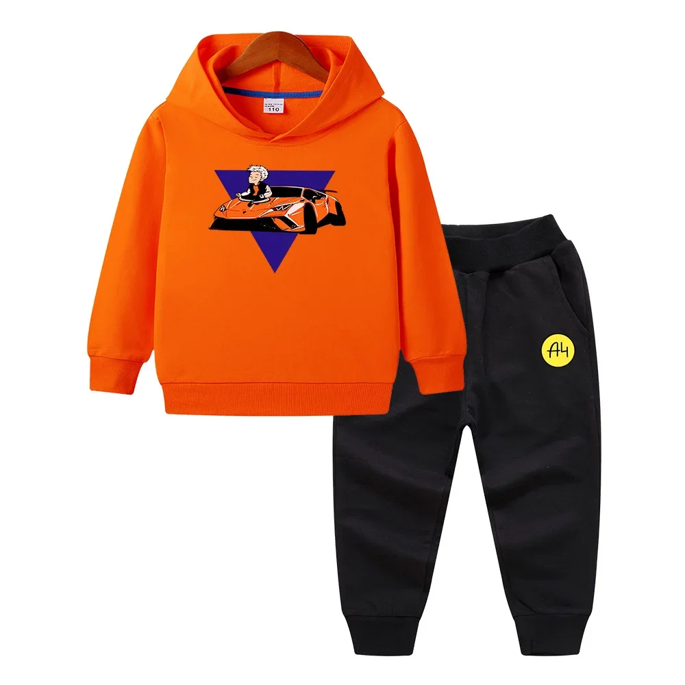 

Merch A4 Gelik Lamba Boy Kids Hoodies Suit Quality Comfortable Girl Baby Hooded Sweatshirts Casual Clothing kids clothes Set