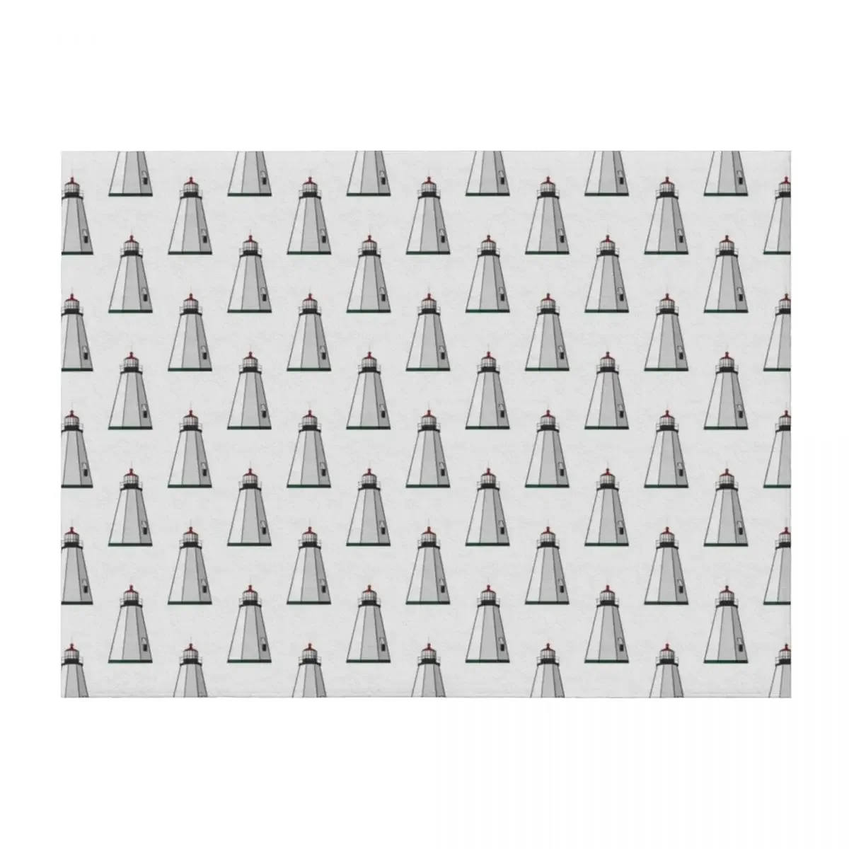 

Gurnet Light, Plymouth Lighthouse Throw Blanket Flannel Fabric bed plaid Shaggy Luxury Throw Blankets