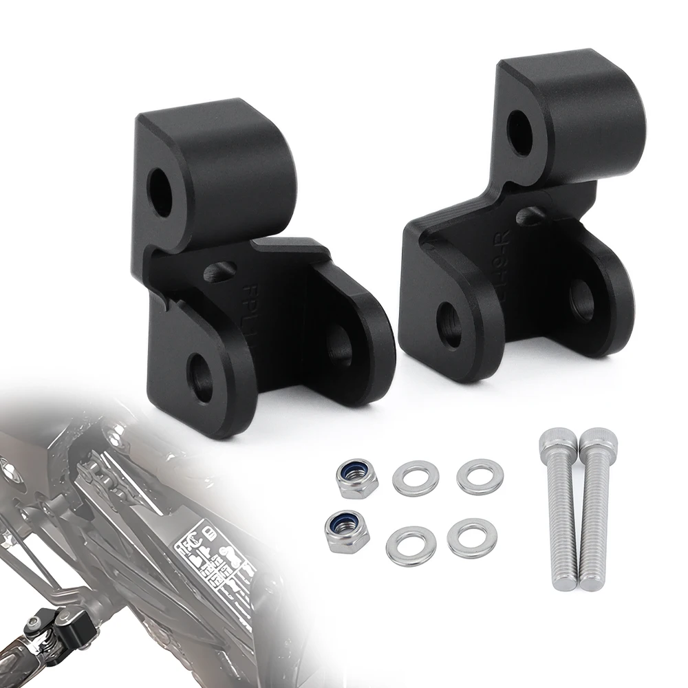 For Suzuki GSX-S1000GT / GT+ 2022 2023 2024 2025 Motorcycle Aluminum Rider Foot Pegs Footrests Front Footpeg Lowering Brackets