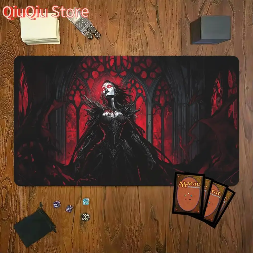 

Коврик для мыши Dark Queen Magic Party Game Mat Прочный резиновый коврик для игр MTG и TCG 350X600 Коврик для мыши Офисные настольные коврики Дружественный дизайн