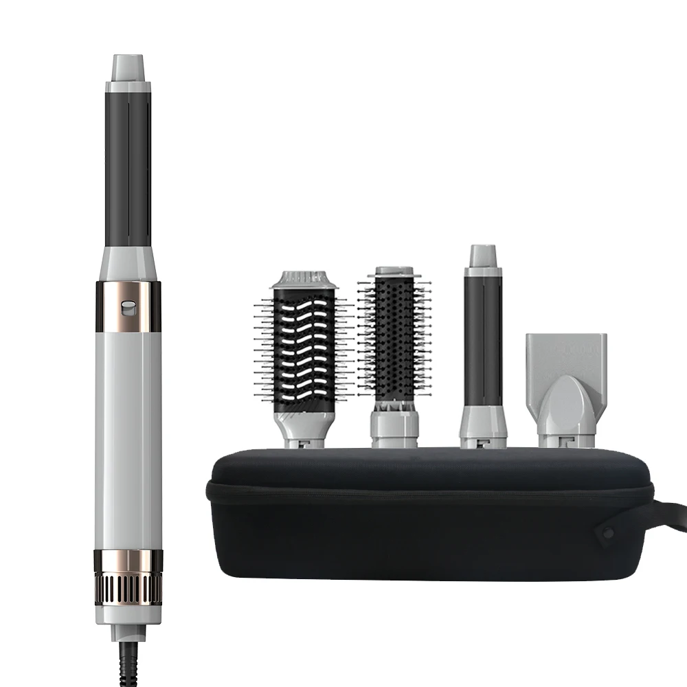 

2023 Новый дизайн 5 1, автоматический набор кистей для сушки волос с горячим воздухом, набор кистей для парикмахерских, двигатель постоянного тока, электрическая нейлоновая щетка