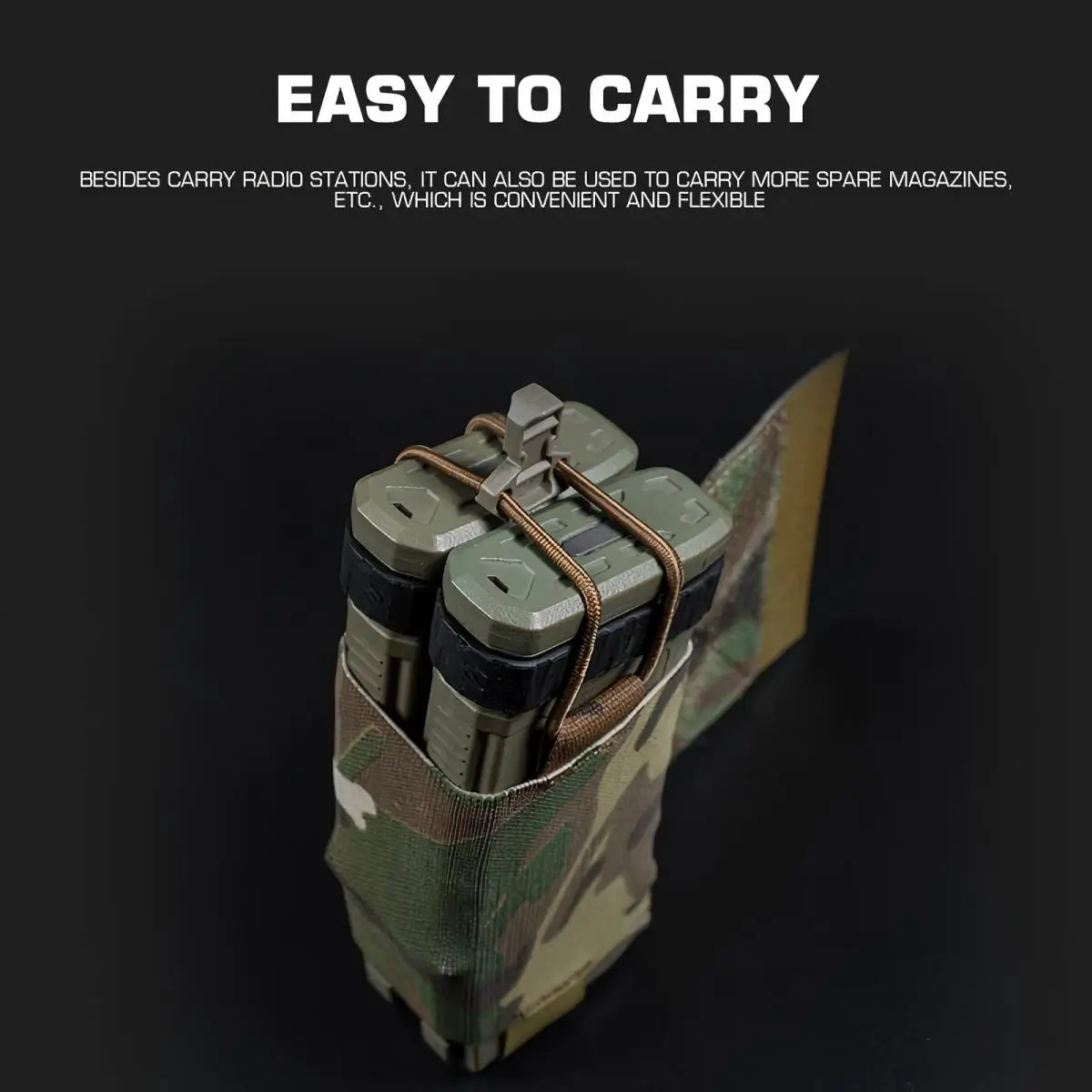 PC V5 V2 Bolsas Laterales MOLLE Universales para Radio y Cargador