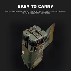 PC V5 V2 Bolsas Laterales MOLLE Universales para Radio y Cargador