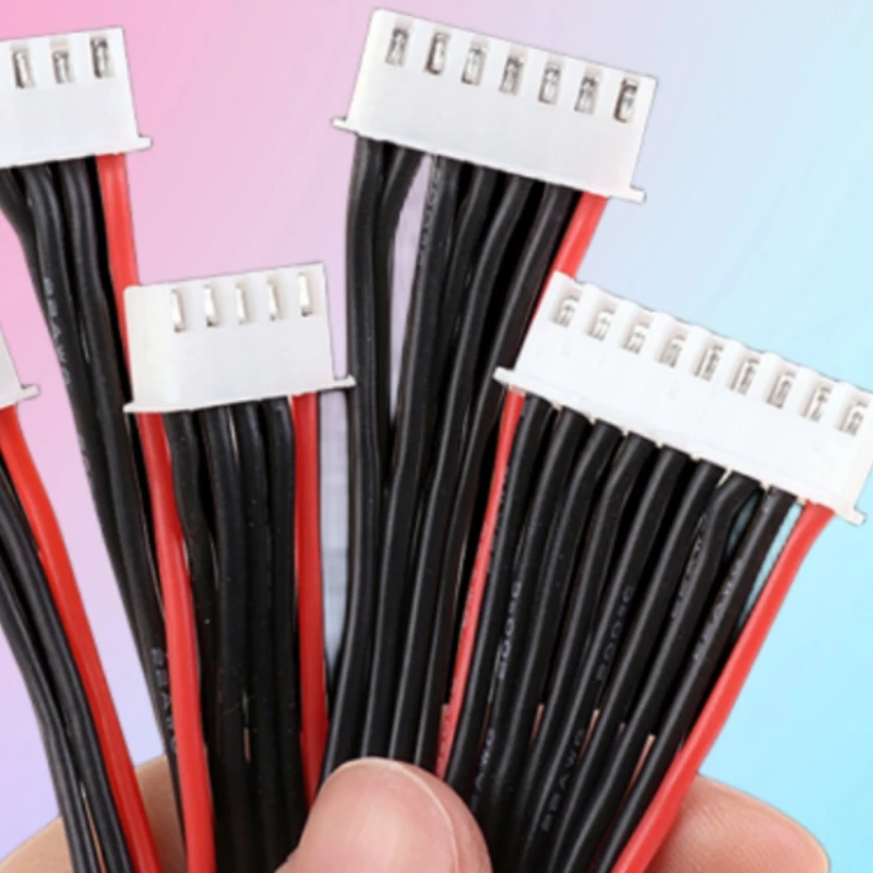 50pcs 15cm 20cm 30cm Balanced Charging Plug 1s 2s 3s 4s 5s 6s 8s Silicone Cable 22awg Silicone Cable For Battery Accessories