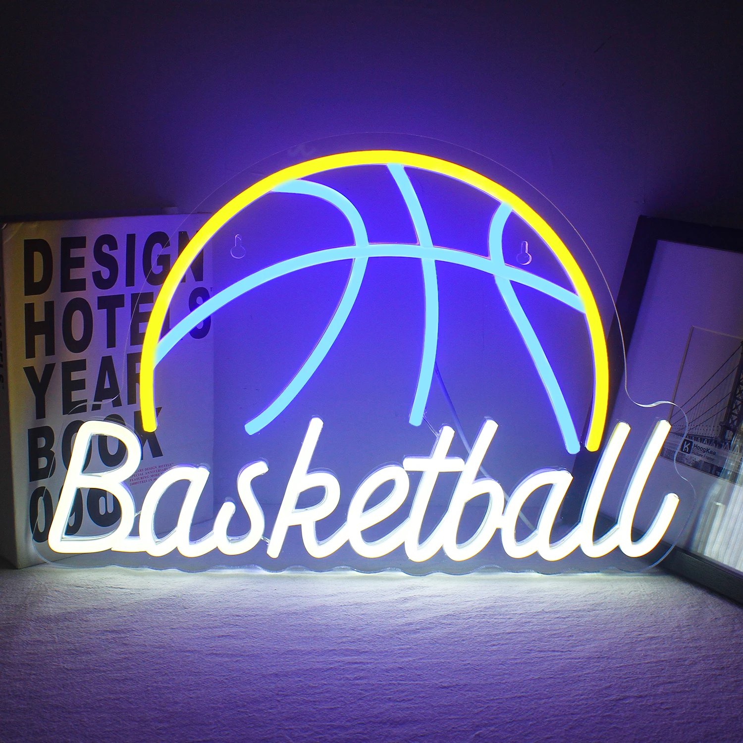 

Basketball Led Lights Room Wall Decor USB Powered Acrylic Aesthetic Decoration For Bedroom Sport Club Shop Sign Store Decoration