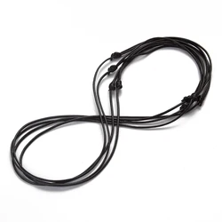 100pcs 1.5mm Black Wax Cord Necklace Cord 56cm Length Adjustable For DIY Craft Jewelry Making Ornament Accessories Wholesale